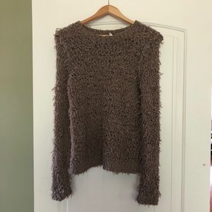 FREE PEOPLE cozy gray sweater size S